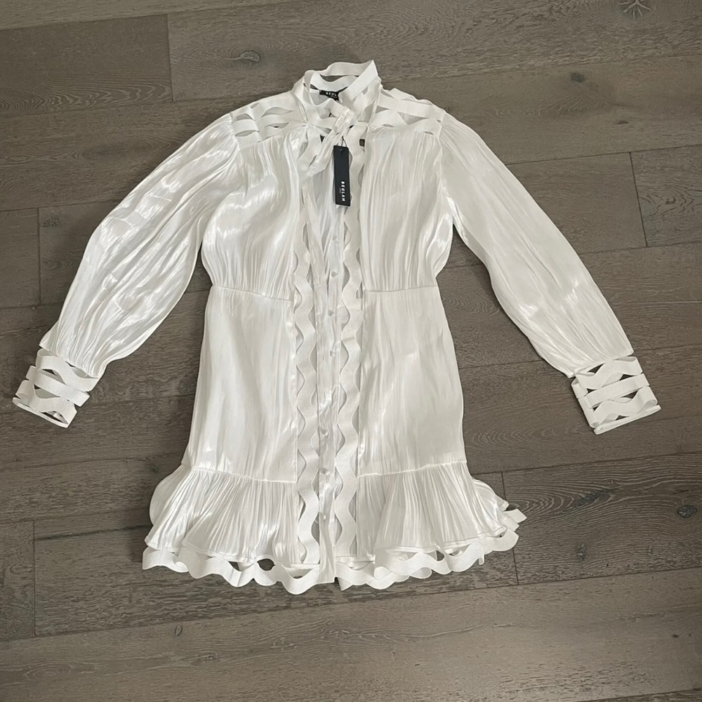 Beulah White Long Sleeve Button Up